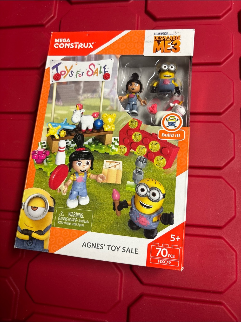 MEGA CONSTRUX Despicable Me 3 Agnes' Toy Sale Minions 70pcs New & Sealed FDX79